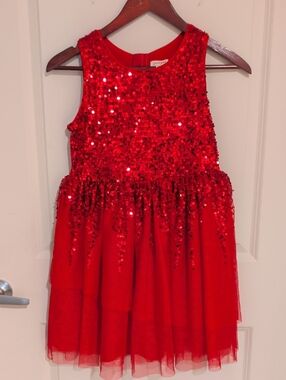 Cat & Jack Red Sequin Dress